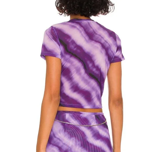 Cult Gaia x Bratz Set – Nevra Top & Meygan Skirt in Grape Dusty Dye NWT, Size XS